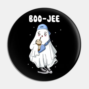 Spooky Season Cute Ghost Halloween Costume Boujee Boo-Jee Pin