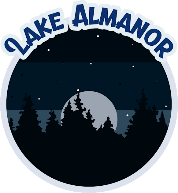 Lake Almanor Camping Hiking and Backpacking through National Parks, Lakes, Campfires and Outdoors of California Kids T-Shirt by AbsurdStore