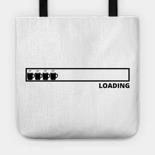 Funny loading bar coffee design Tote