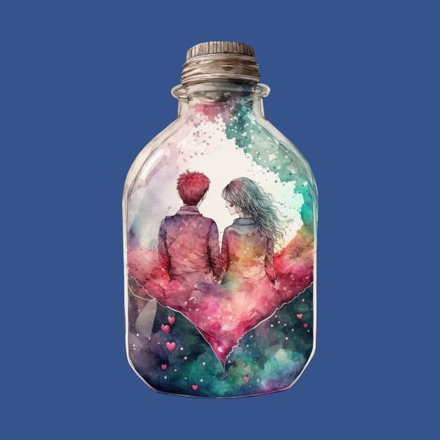 Bottle Couple valentine 2023 by abbeheimkatt