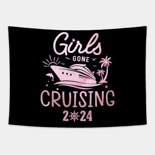 Girls Gone Cruising 2024 Matching Cruise Squad Girls Women Tapestry