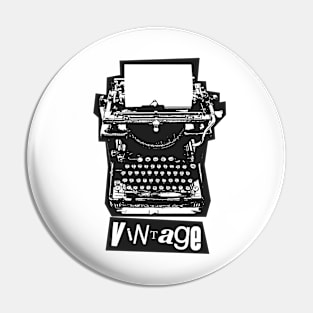 vintage typewriter Pin