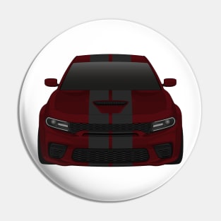 Charger Widebody Octane-red + carbon stripes Pin