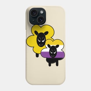 Proud Non-binary Ally Rainbow Sheep Phone Case