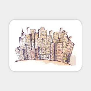 City scape Magnet