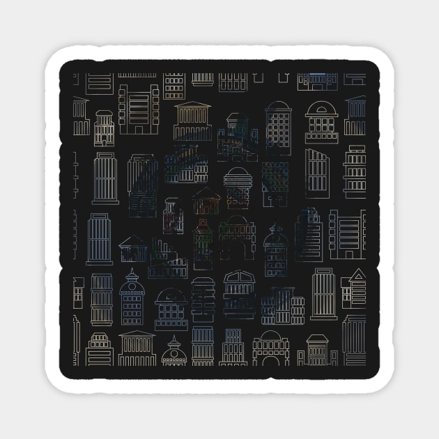 Overcast City Magnet by fratdd