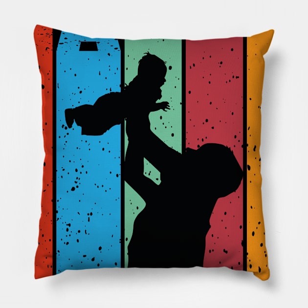 Happy Fathers Day, Dad, Daddy Pillow by Global Creation