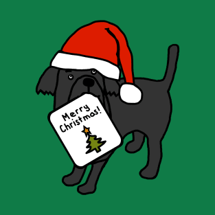 Cute Dog says Merry Christmas T-Shirt