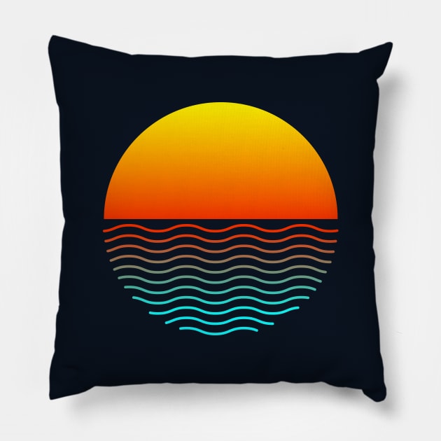 SIMPLY SUNSET Pillow by ALFBOCREATIVE