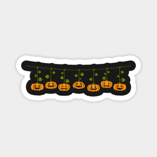 Hanging Halloween pumpkins Magnet