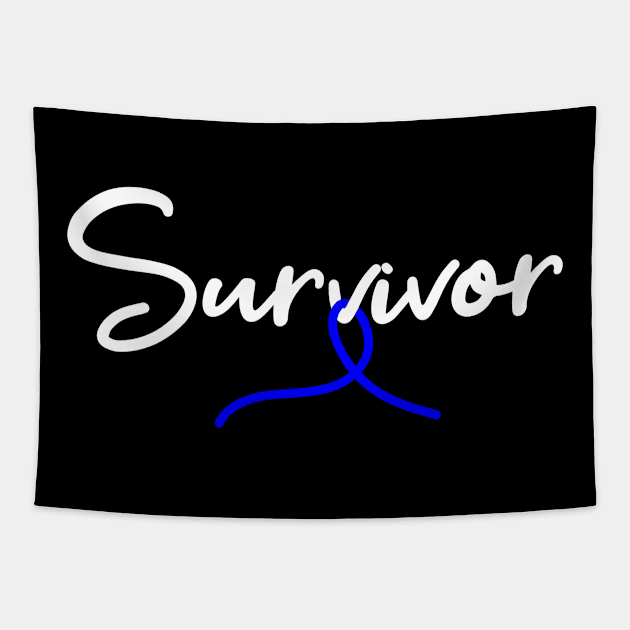 Colon Cancer Survivor Tapestry by TheBestHumorApparel