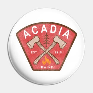 Acadia National Park Maine Camping Hiking Outdoor Adventure Pin