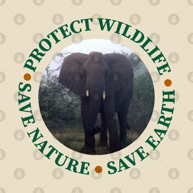 Wildlife Conservation Earth Day Elephants by PathblazerStudios