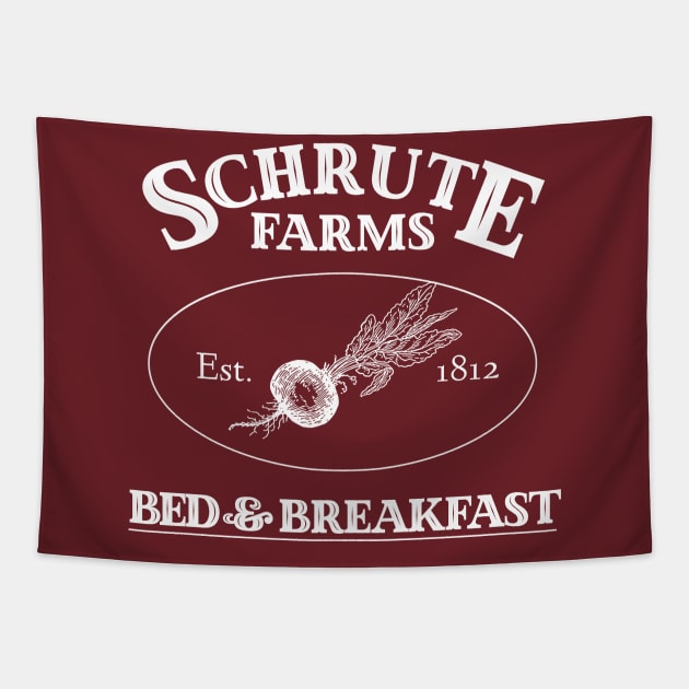 Schrute Farms Bed & Breakfast Tapestry by chrissyloo