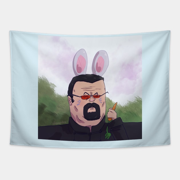Bunny Seagal Tapestry by alexapdos