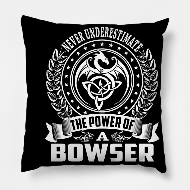 BOWSER Pillow by Anthony store