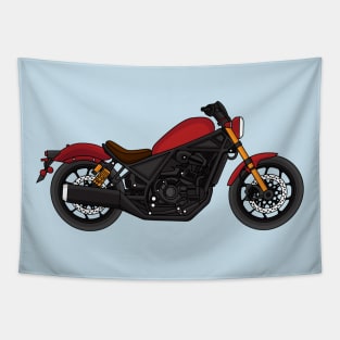 Cool cruiser style motorcycle Tapestry