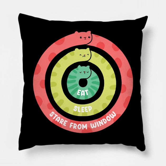 Catstivity Rings Pillow by salihgonenli