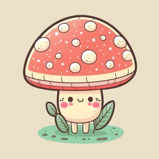 Cute Mushroom in the grass T-Shirt