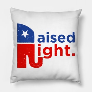 Raised Right Trump 2020 Elephant Pillow