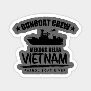 Gunboat Crew Mekong Delta Vietnam (subdued) Magnet