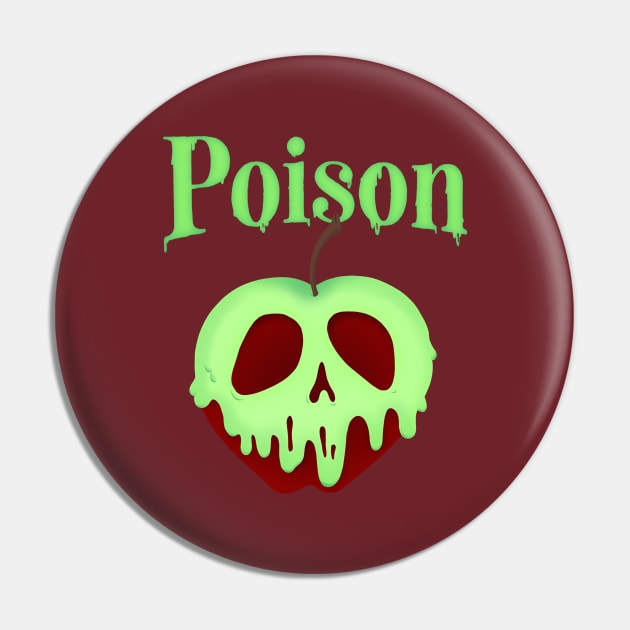 Poisoned Apple Pin by ColeDrawsStuff