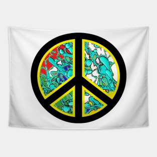 peace symbol art Tapestry