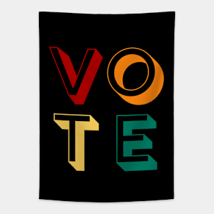 Retro vintage vote Tapestry