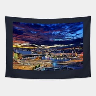 Stockholm twilight Tapestry