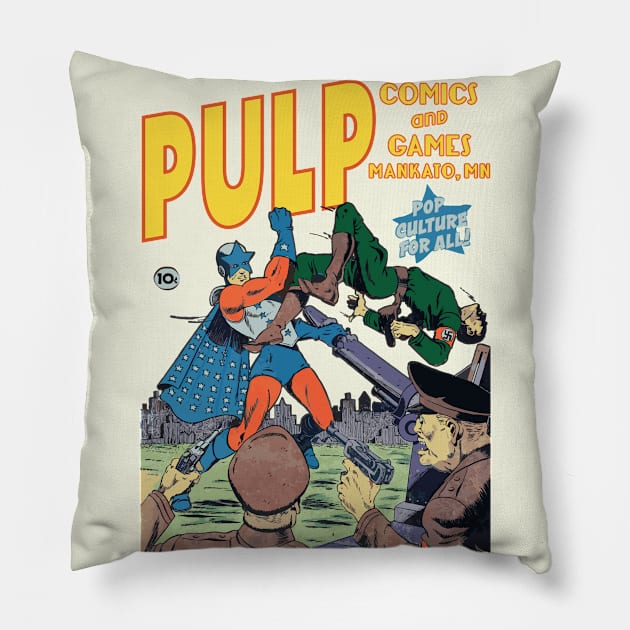 Courageous PULP Pillow by PULP Comics and Games