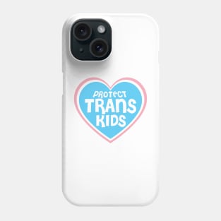 Protect Trans Kids - Heart Blue Pride Phone Case