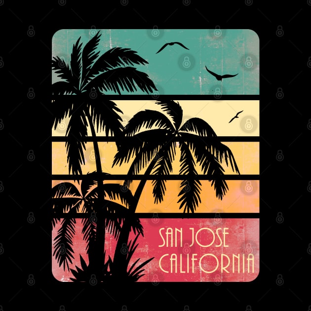 San Jose California Vintage Summer by Nerd_art