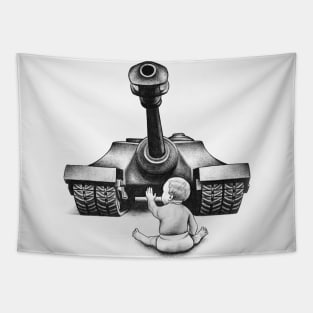 No More War (ben heine art) Tapestry