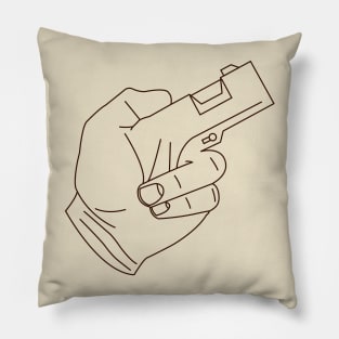 Hand Gun Pillow