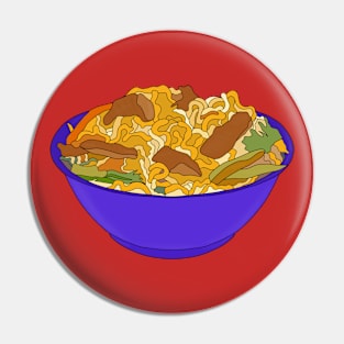 Blue bowl of noodles Pin