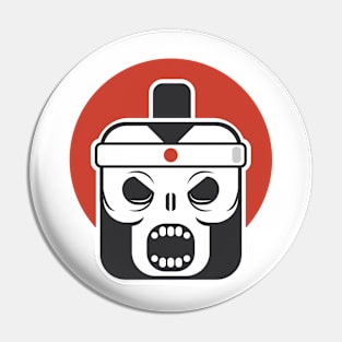 Skull Kong Samurai Pin