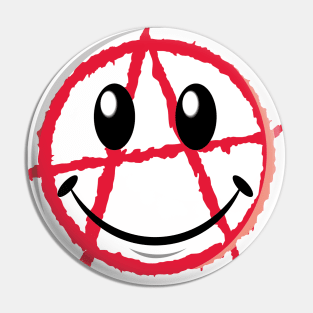 Anarchy Smiley Pin