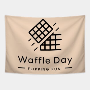 flipping fun waffle Tapestry