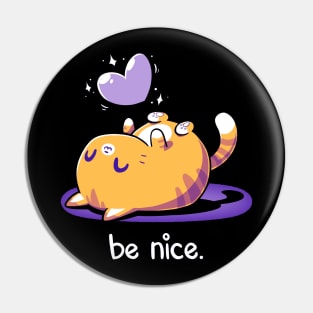 Cute Funny Cat Lover Artwork Pin