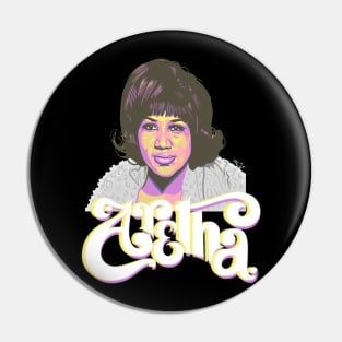 Aretha Franklin Pin