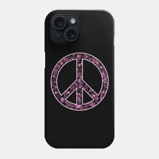 Girly Flower Peace Sign Phone Case