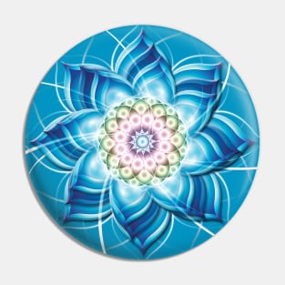 Blu flower mandala Pin