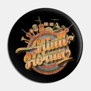 Tour Music Designs Vintage Retro - NH Flicker of Hope Pin