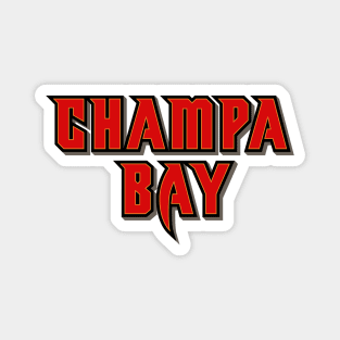 Champa Bay - White/Red Magnet