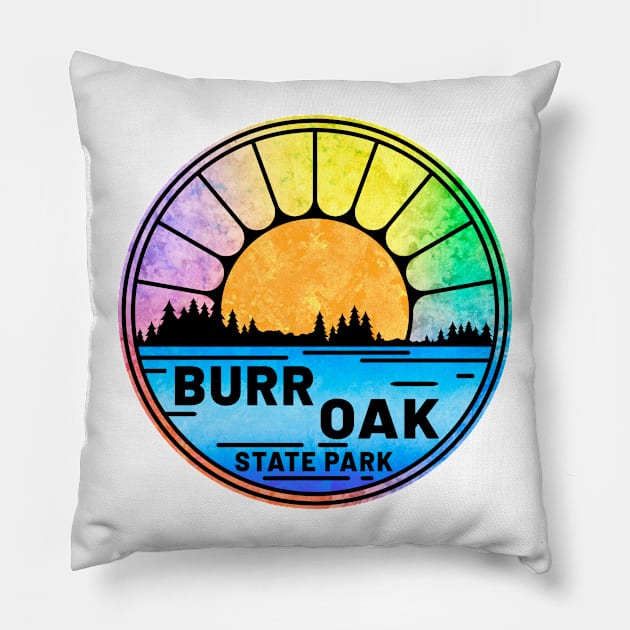 Burr Oak State Park Ohio OH Lake Pillow by TravelTime