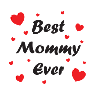 Best mommy ever heart doodle hand drawn design T-Shirt