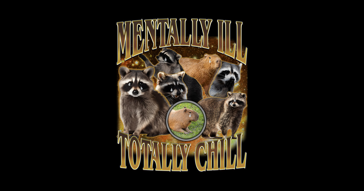 Mentally Ill Totally Chill Raccoons and Capybaras - Quirky Animal ...