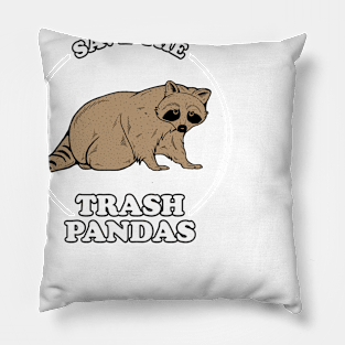 Save The Trash Pandas Pillow