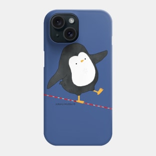 Finding Balance Penguin Phone Case