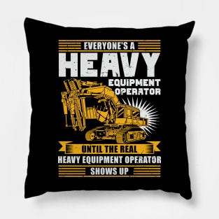 Heavy Equipment Operator Gift Pillow